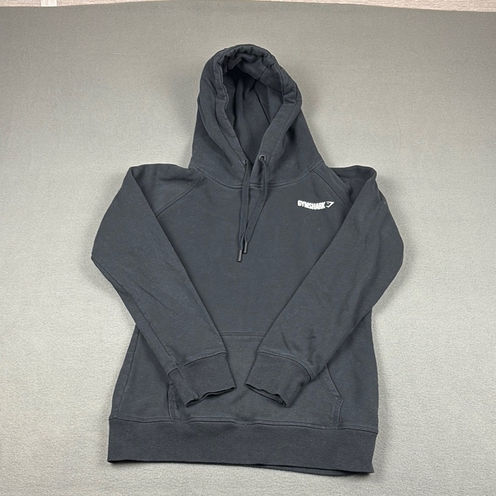 Women’s Gym Shark Black Hoodie Sweater Size Small